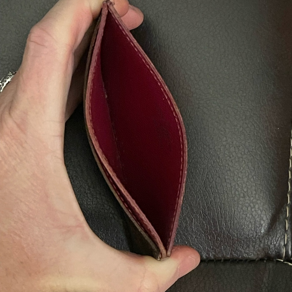 Louis Vuitton Brown and Pink Monogram Card Case - Picture 3 of 8